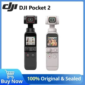 DJI Pocket 2 - Handheld 3-Axis Gimbal Stabilizer with 4K Camera 64MP Photo  ActiveTrack