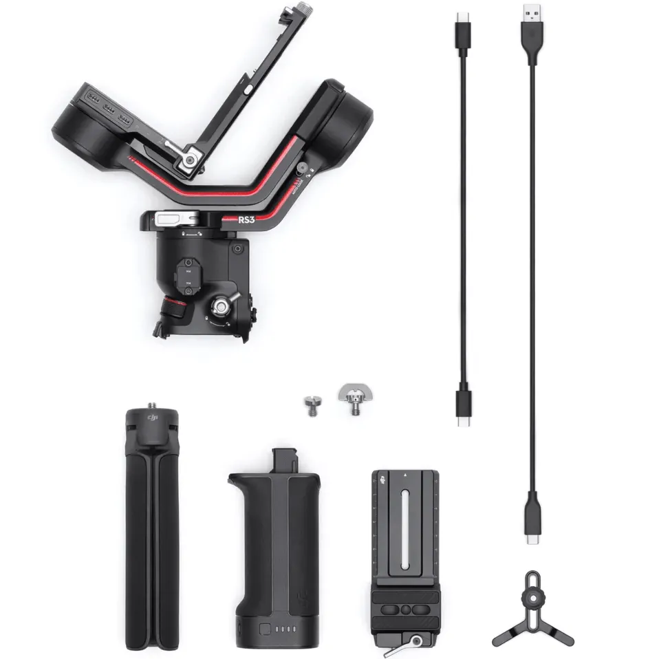 DJI RS 3 Gimbal Camera Stabiliser Stick Holder Professional Automated Axis Locks