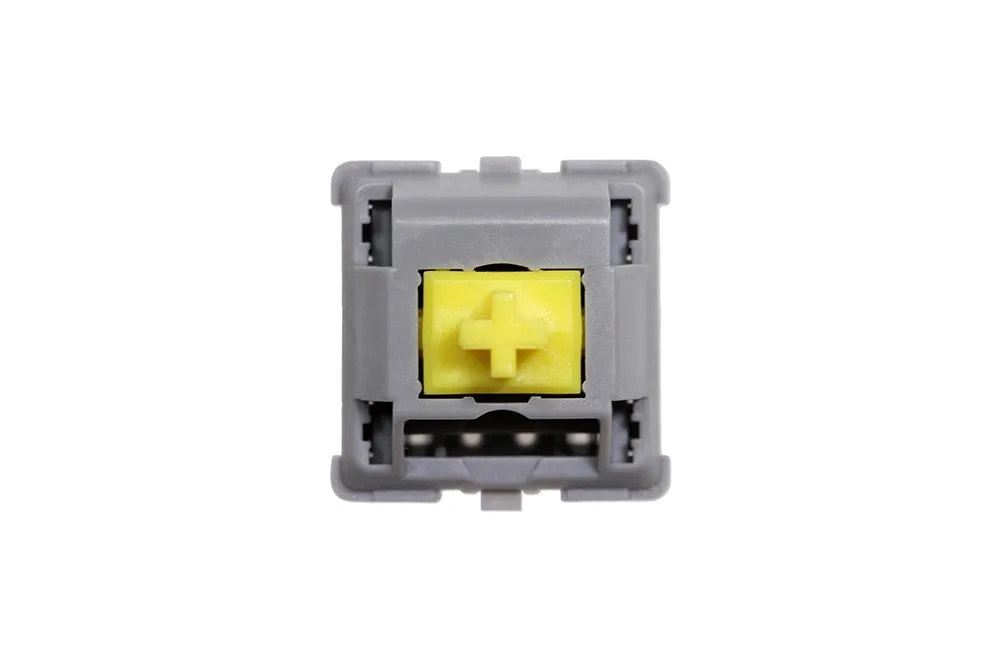 DUROCK POM T1 Sunflower Tactile Keyboard Switch Pre-Lubed 67g Mechanical Key Switches Unique Keyswitch 5 Pin Yellow Grey 5pin