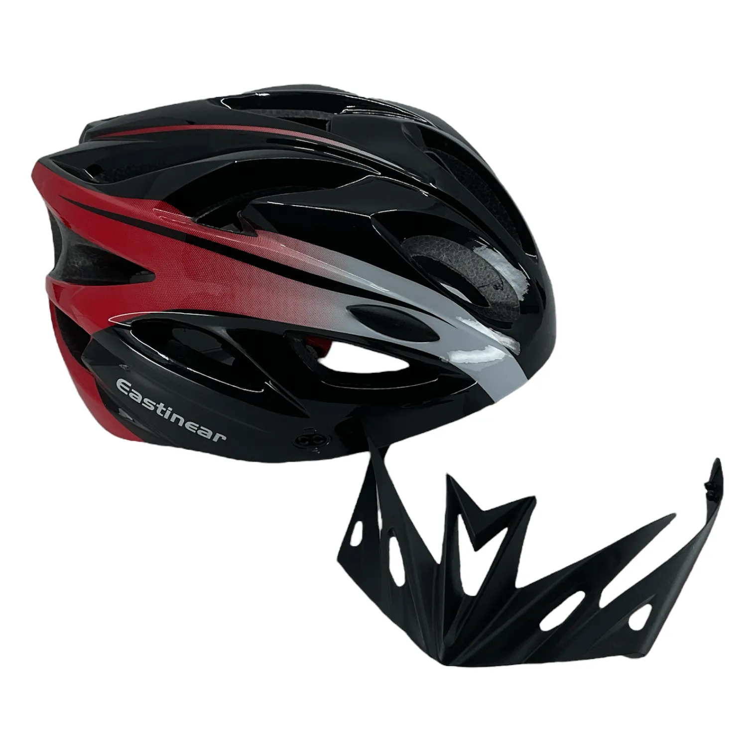 Eastinear Adult Helmet - Black/Red M/L 58-62cm