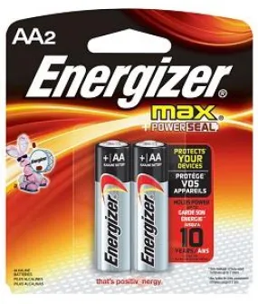 Energizer Max Battery AA x2