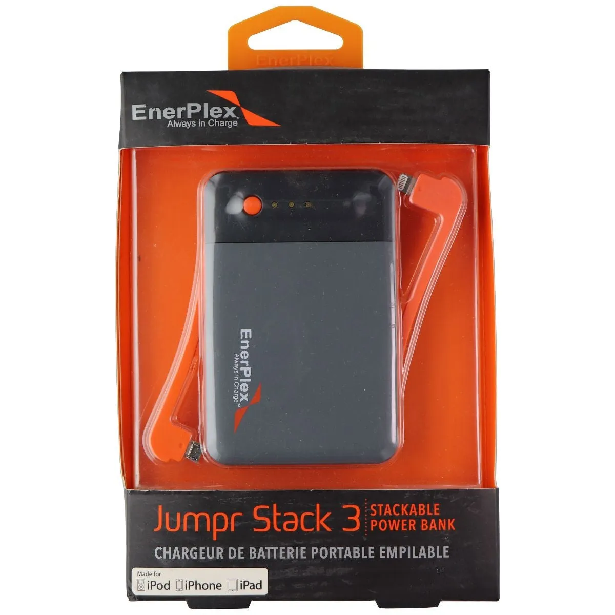 EnerPlex 3,200mAh Jumpr Stack 3 Portable MFi Battery for iPhone & More