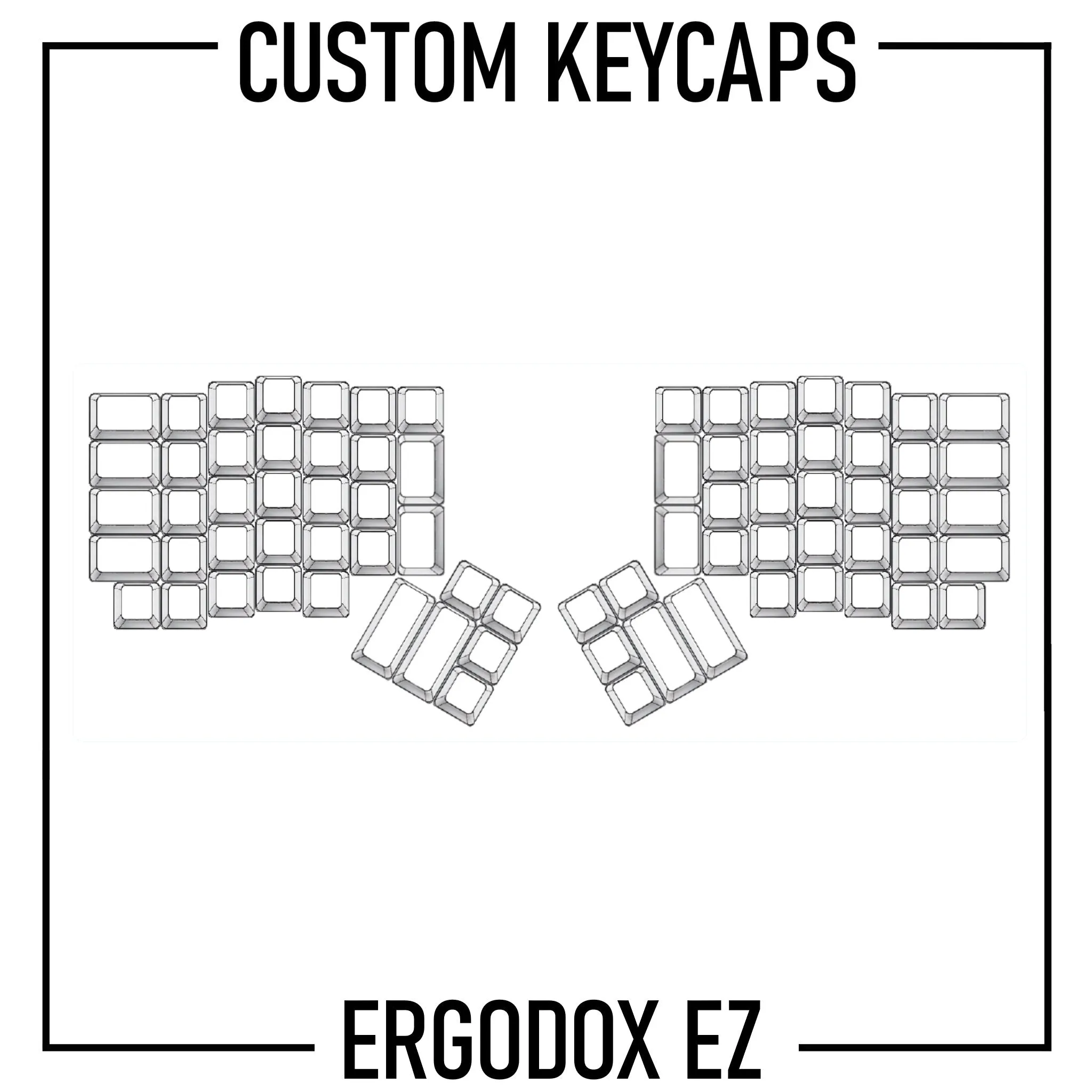 Ergodox EZ Keyboard Custom Keycaps ( ANSI | 76 Keys )