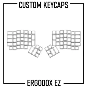 Ergodox EZ Keyboard Custom Keycaps ( ANSI | 76 Keys )