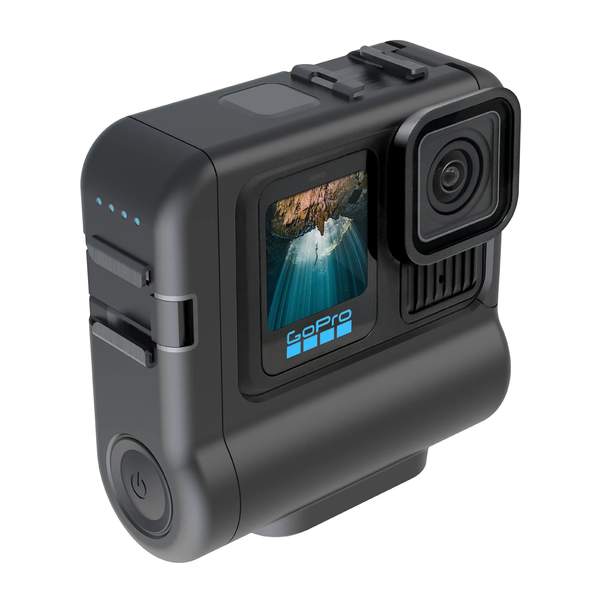 Extended Battery Module For GoPro HERO13, HERO12, HERO11, Hero10 & HERO9 (BLACK) Action Cameras