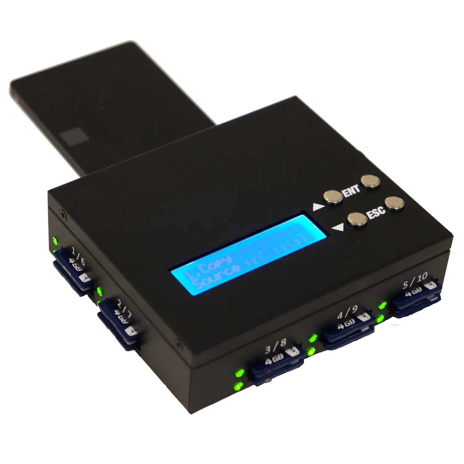 EZ Dupe 1 to 9 SD Duplicator / SSD & 2.5" HDD Disk Image to SD Transfer (Mobile Pro - SD Version)