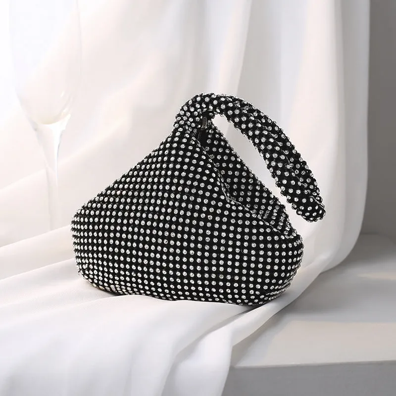 Fashionable and Versatile Crystal Evening Clutch Bag Ladies Handbag