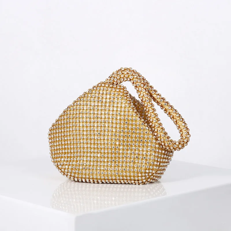 Fashionable and Versatile Crystal Evening Clutch Bag Ladies Handbag