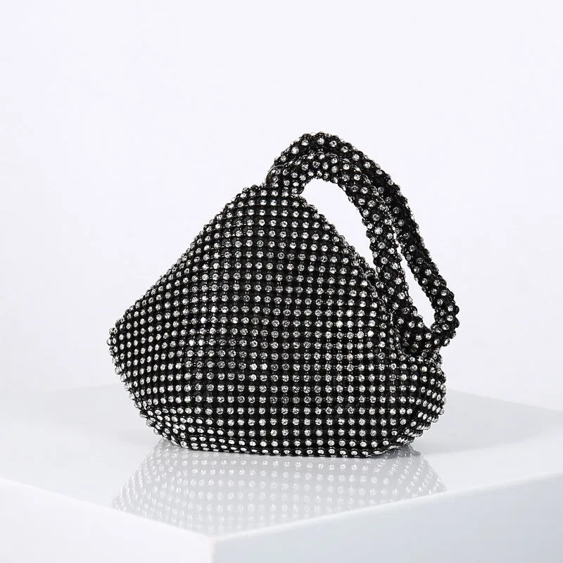 Fashionable and Versatile Crystal Evening Clutch Bag Ladies Handbag