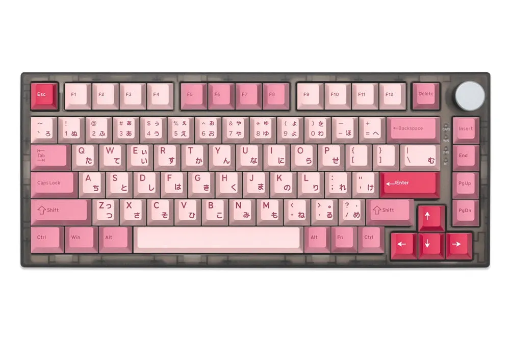 Feker IK75 Pro 3 Mode Wireless 75% Gasket Mechanical Keyboard Black White hotswap RGB 2.4G BT GJ keycaps dim light BOW sakura  samurai