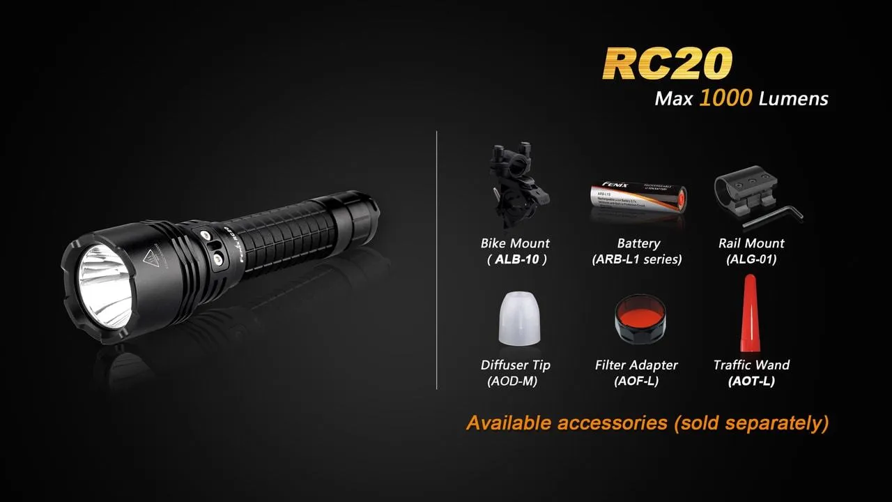 Fenix RC20 XM-L2 U2 Rechargable LED