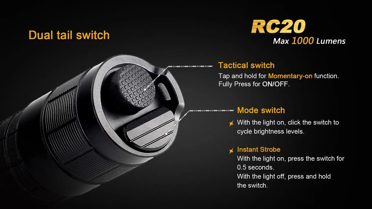 Fenix RC20 XM-L2 U2 Rechargable LED