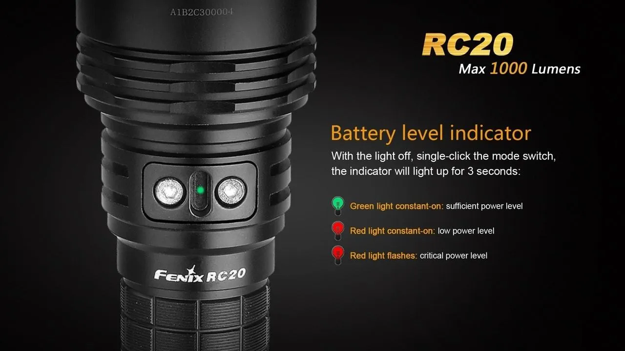 Fenix RC20 XM-L2 U2 Rechargable LED