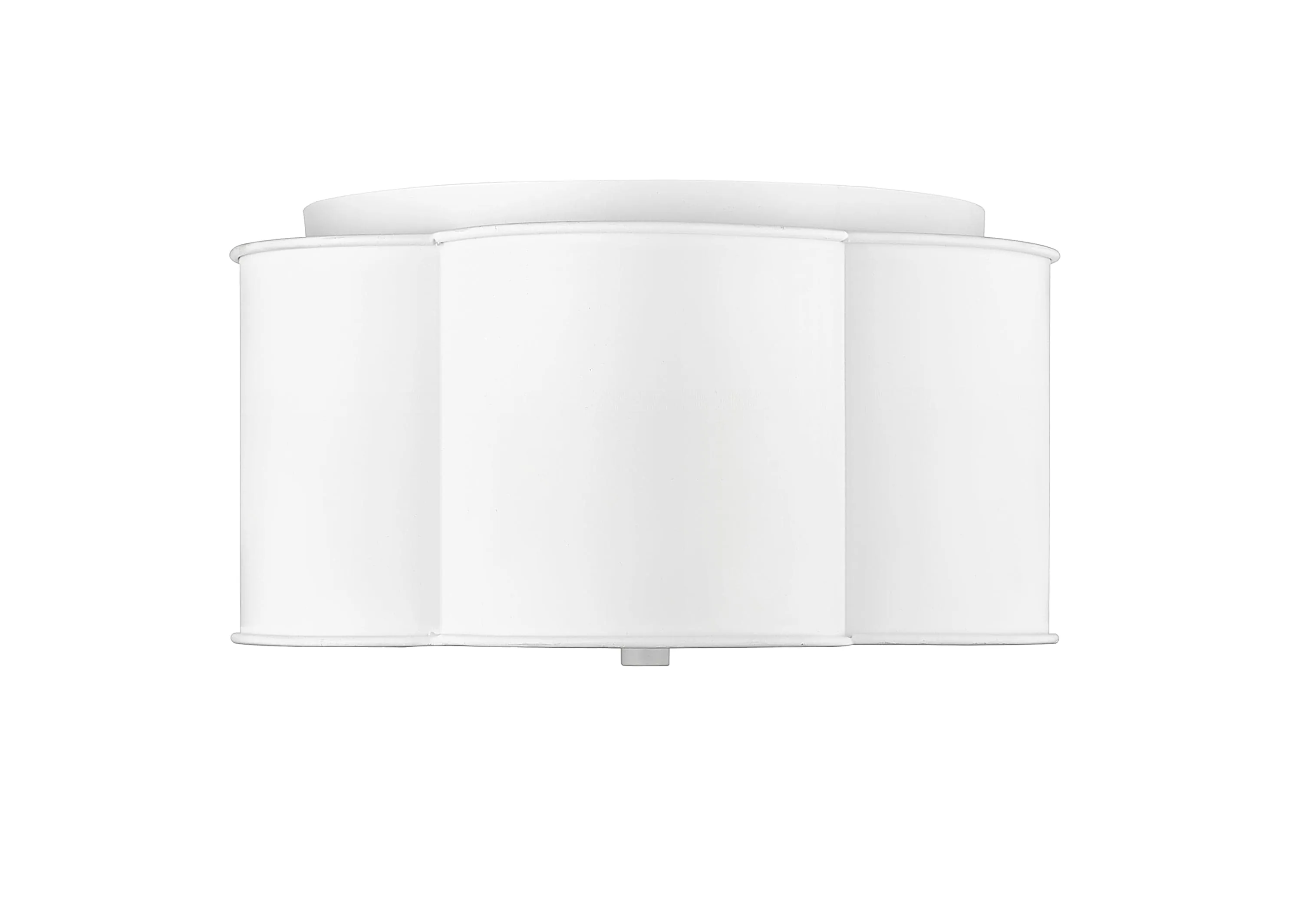 Flush Mount Fixture - Matte White - Matte White Glass - 14in. Diameter - E26 Medium Base