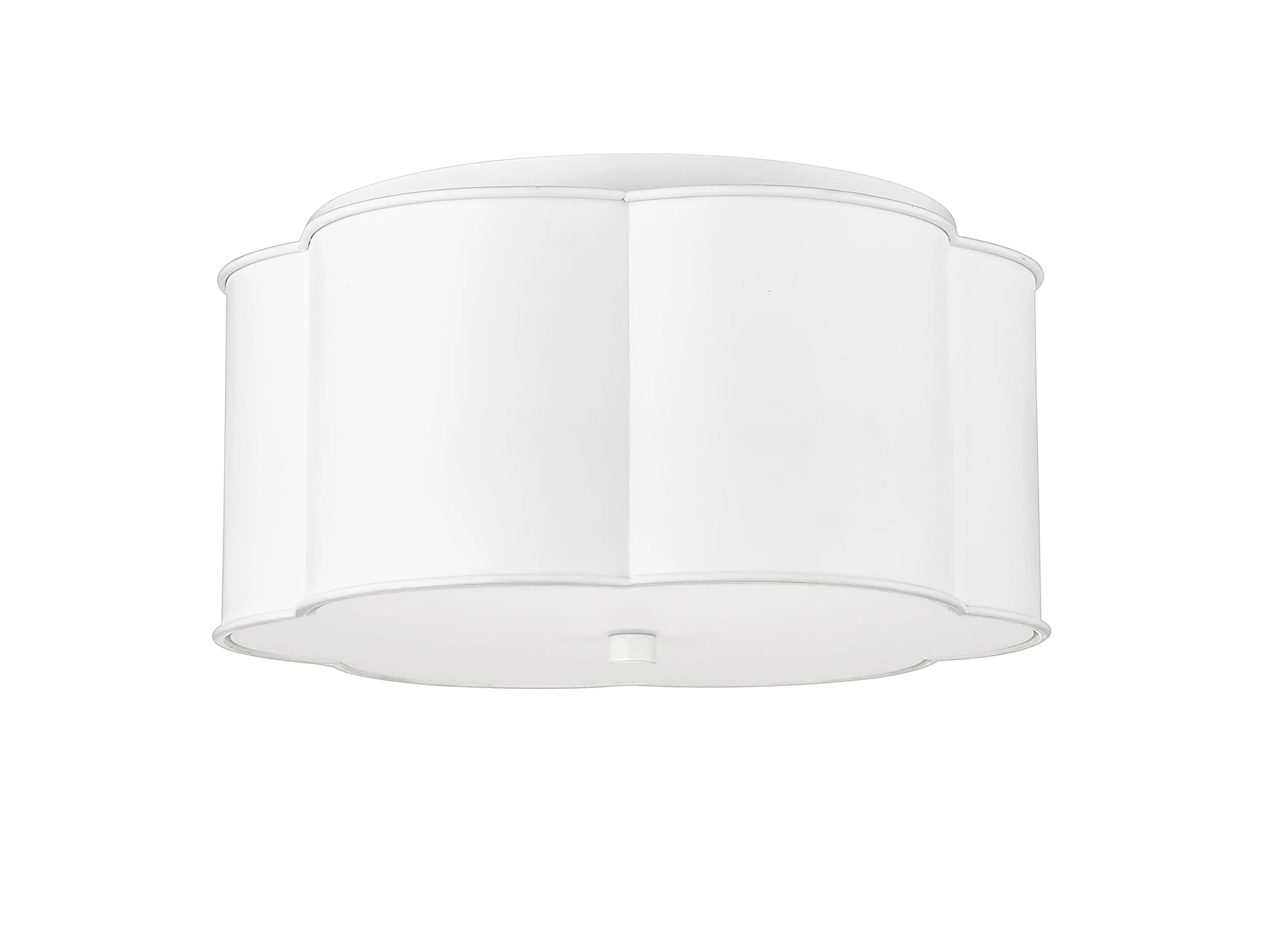 Flush Mount Fixture - Matte White - Matte White Glass - 14in. Diameter - E26 Medium Base