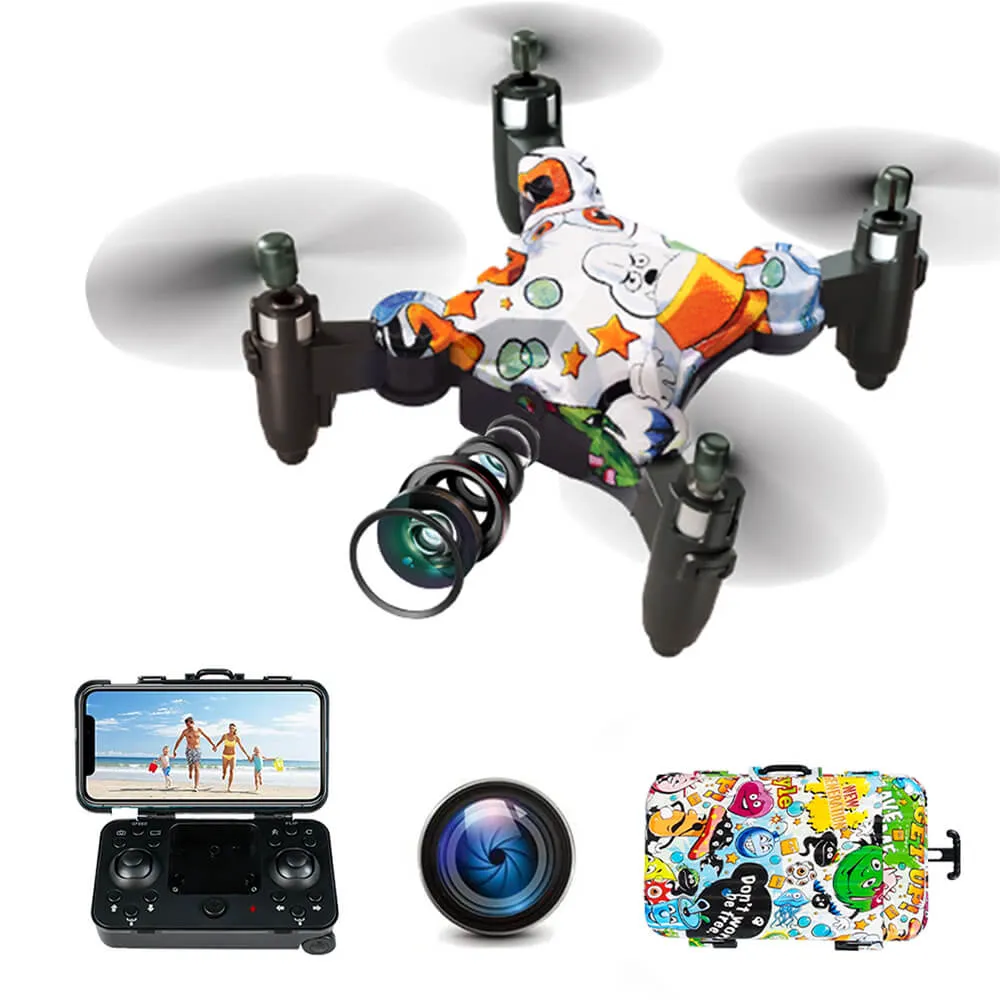 Foldable RC Drone With Camera 720P HD Mini Camera Drone Quadcopter For Kids