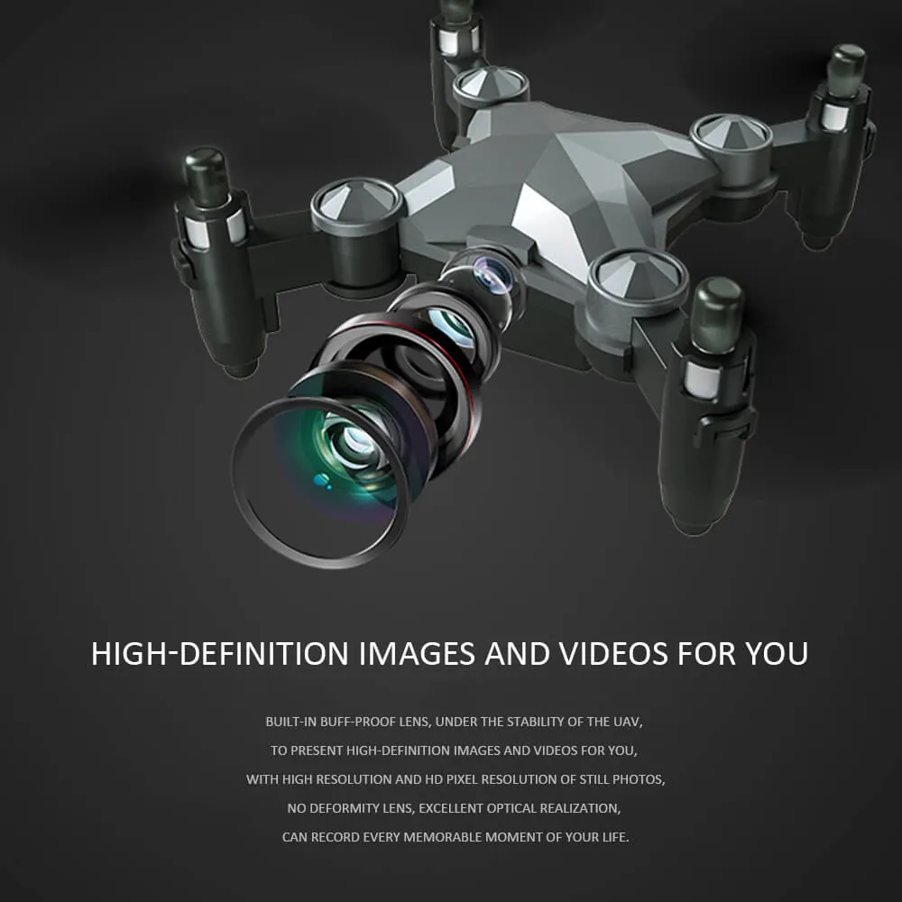 Foldable RC Drone With Camera 720P HD Mini Camera Drone Quadcopter For Kids