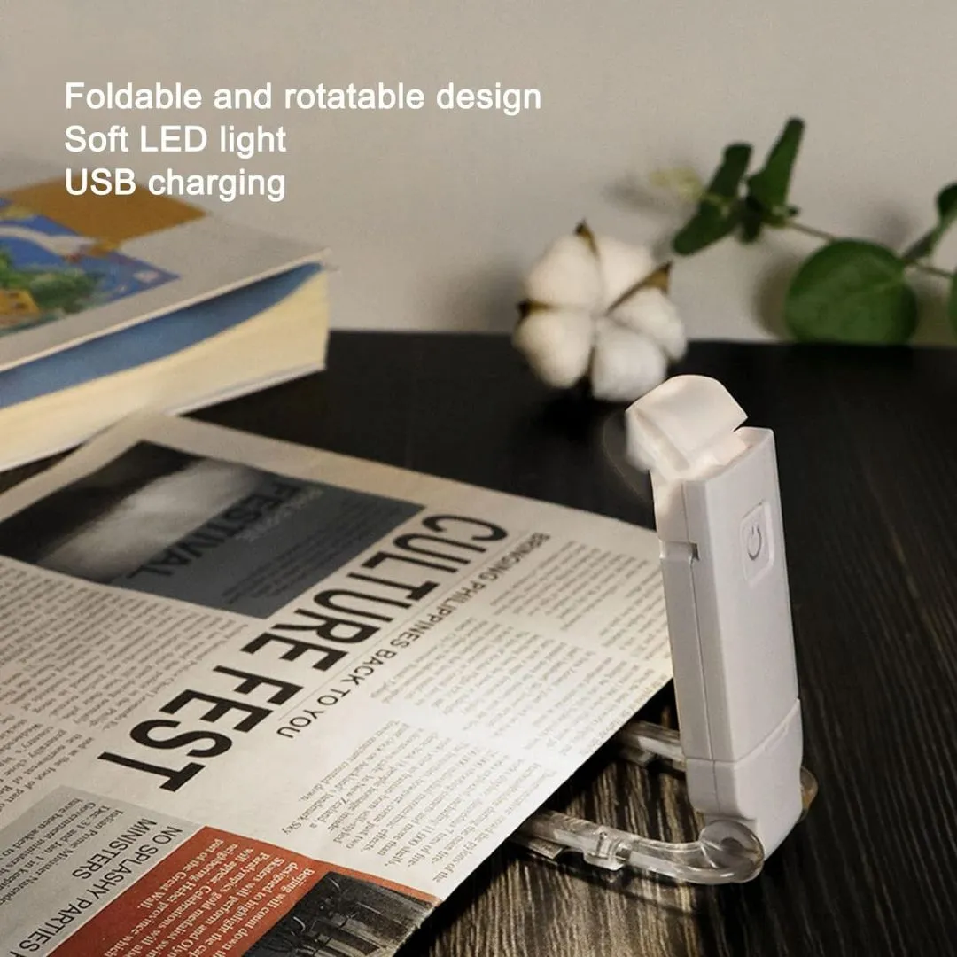 Folding Book Clip Light | USB Rechargeable Reading Light