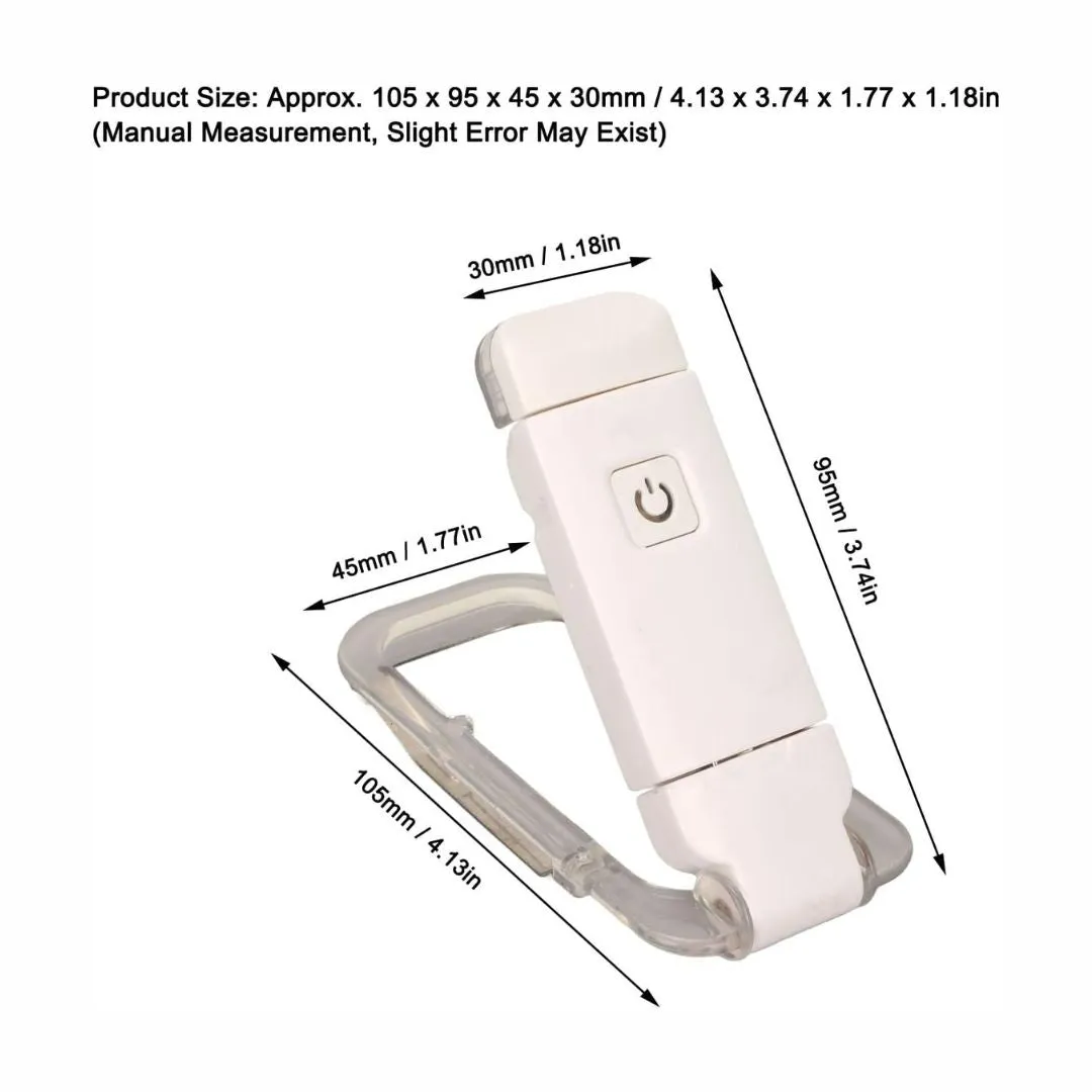 Folding Book Clip Light | USB Rechargeable Reading Light