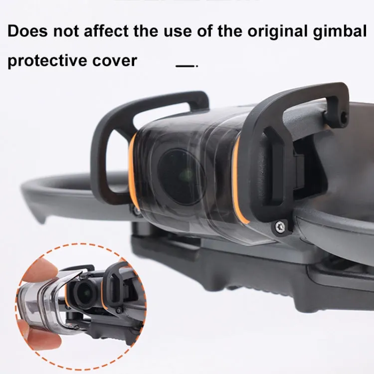 For DJI Avata 2 CQT Aluminum Alloy Drone Gimbal Lens Anti-collision Bumper(Orange)