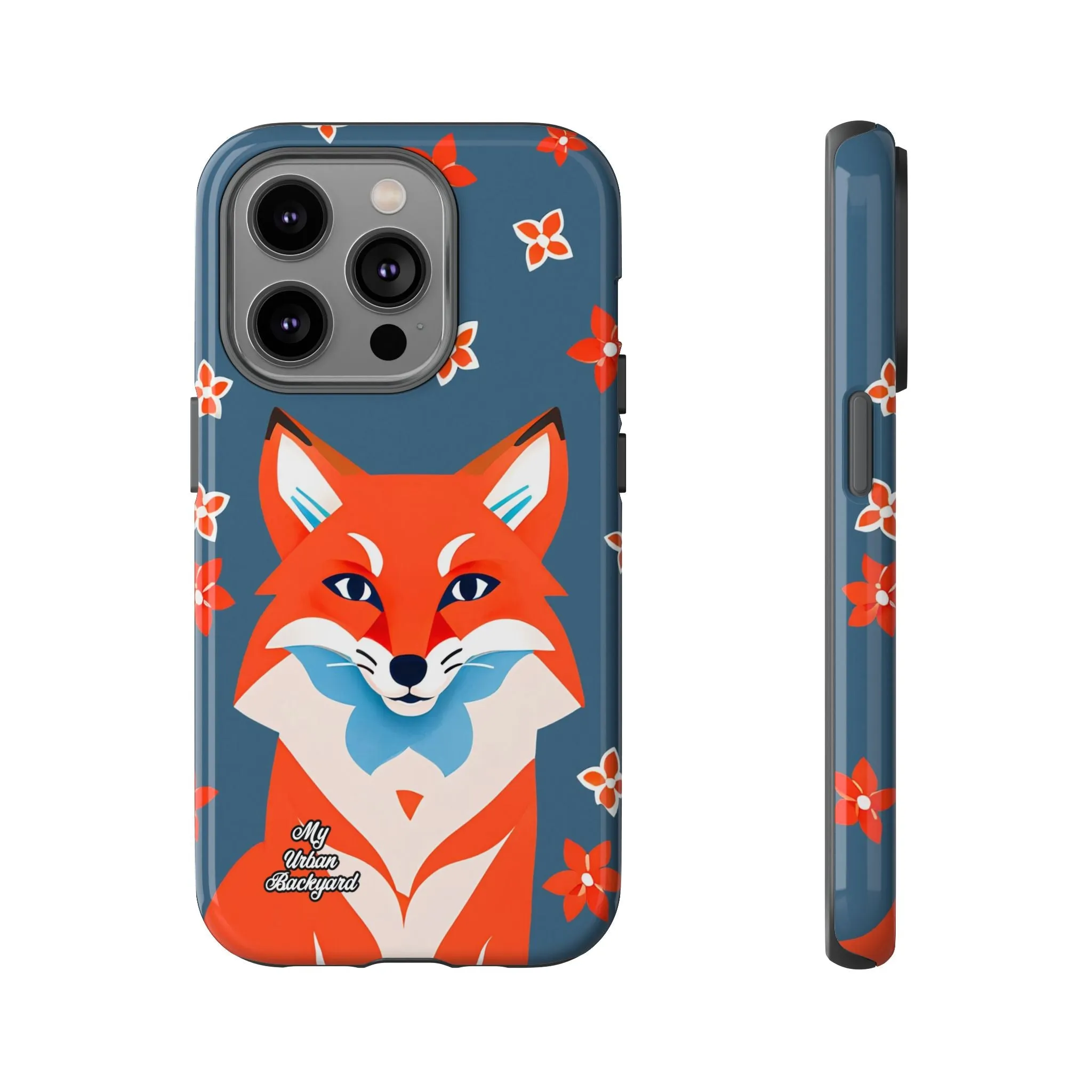 Fox with Flowers, Cell Phone Case - Apple, Samsung or Google Pixel