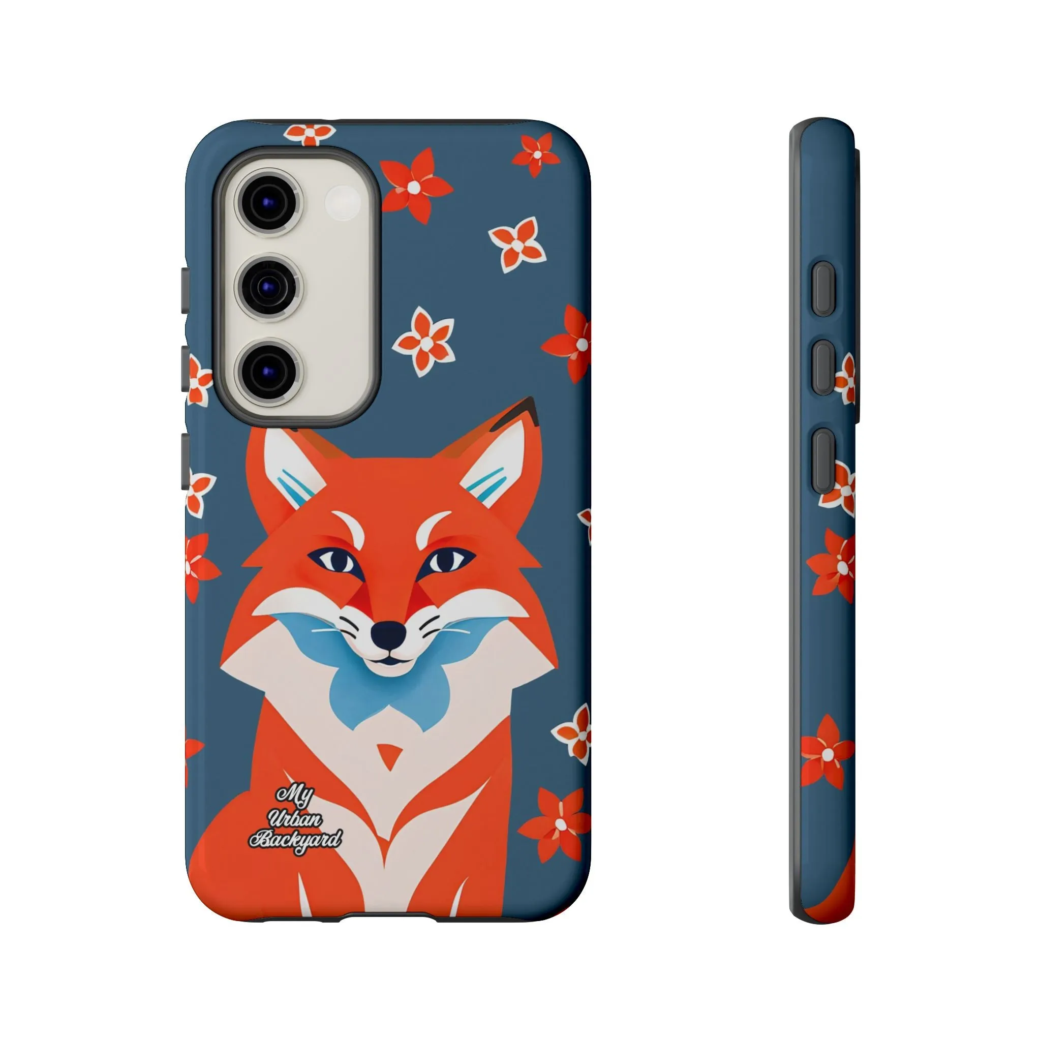 Fox with Flowers, Cell Phone Case - Apple, Samsung or Google Pixel