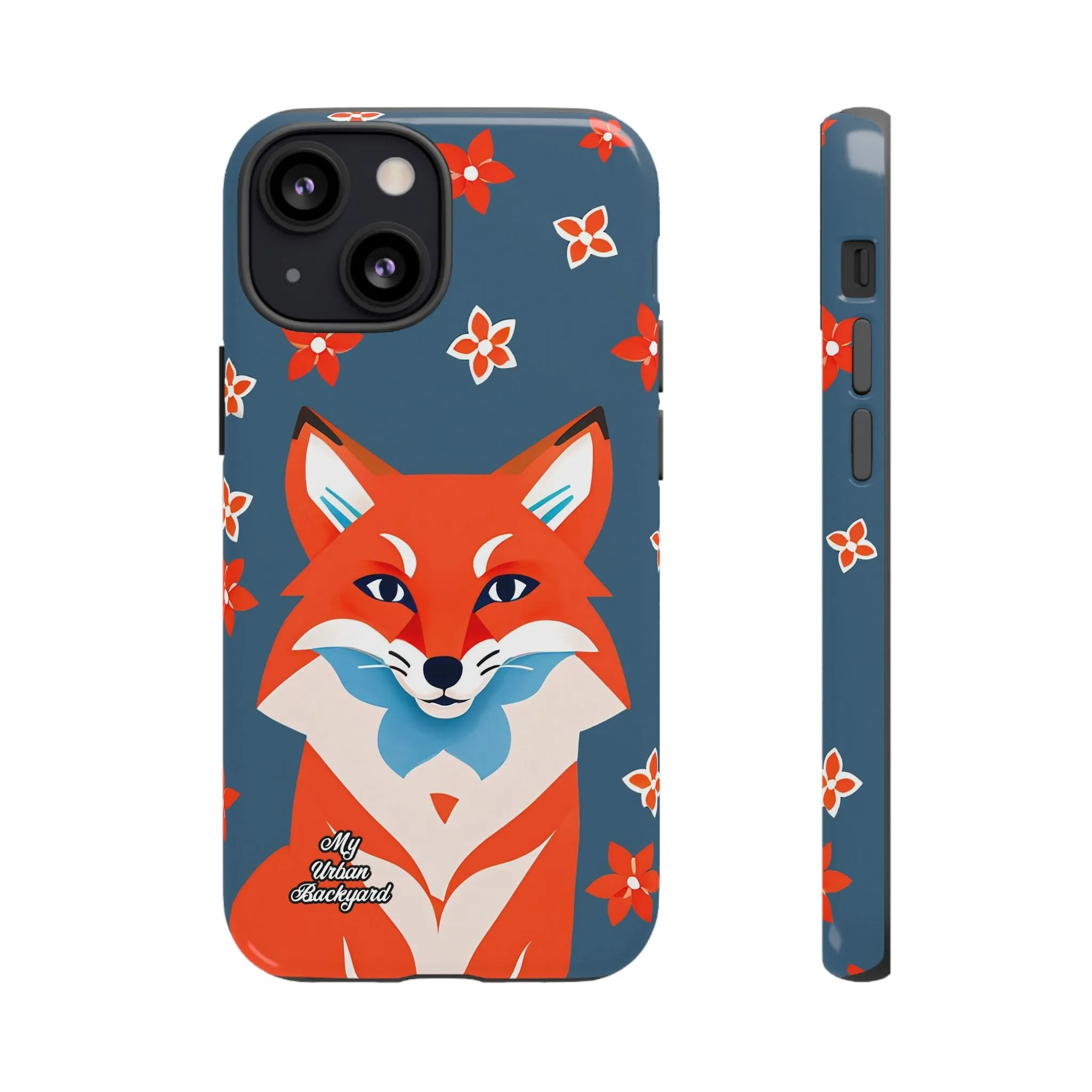 Fox with Flowers, Cell Phone Case - Apple, Samsung or Google Pixel