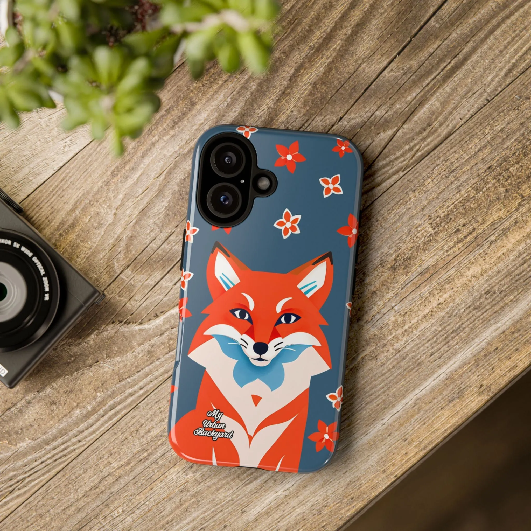 Fox with Flowers, Cell Phone Case - Apple, Samsung or Google Pixel