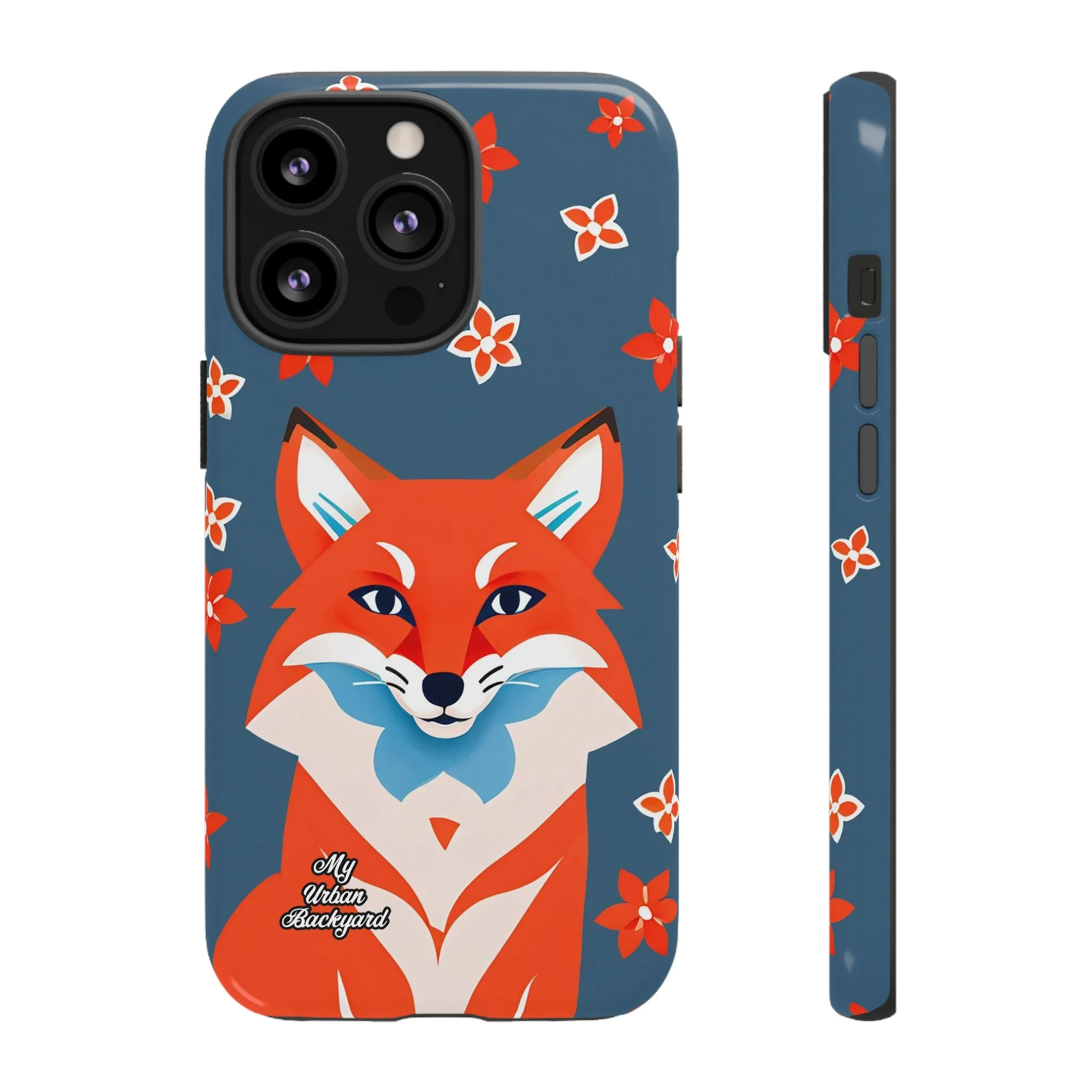 Fox with Flowers, Cell Phone Case - Apple, Samsung or Google Pixel