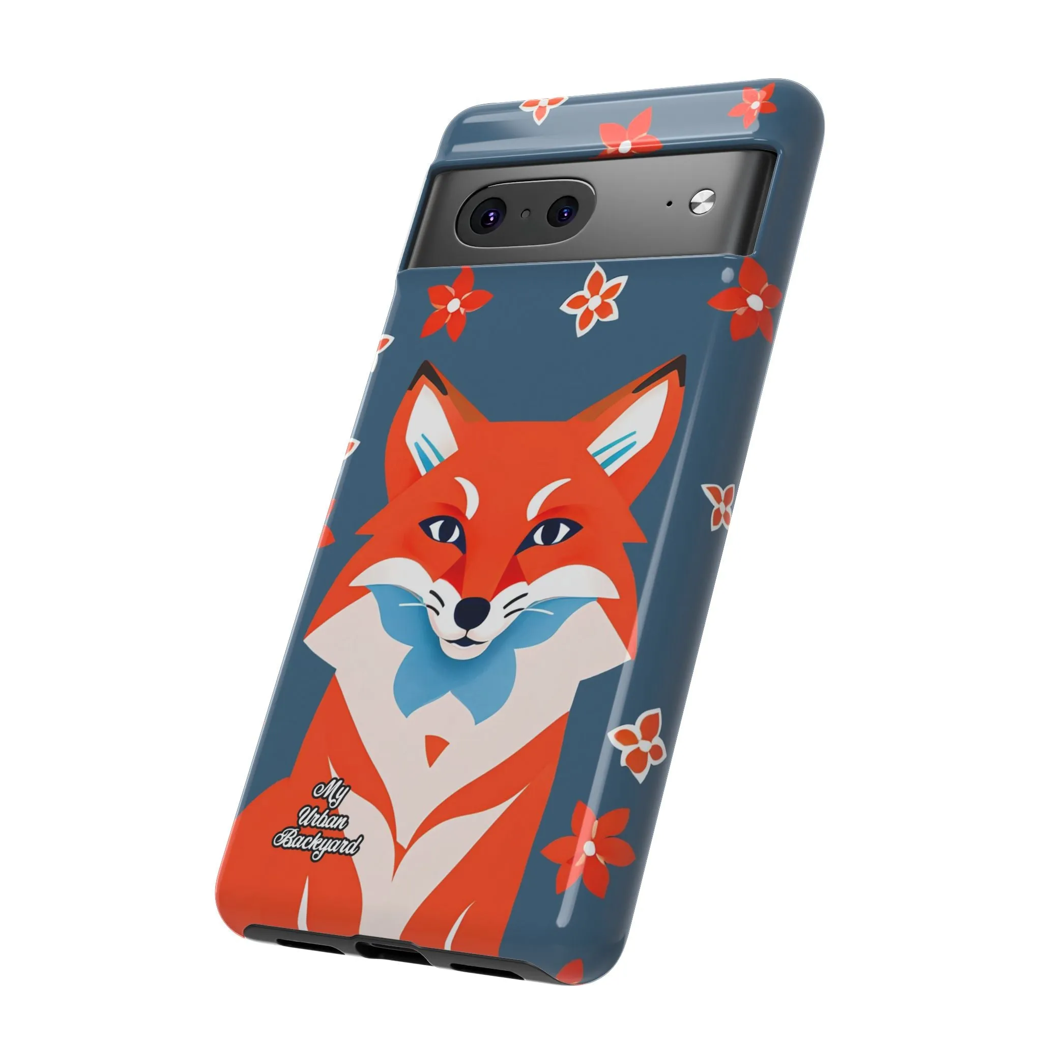 Fox with Flowers, Cell Phone Case - Apple, Samsung or Google Pixel