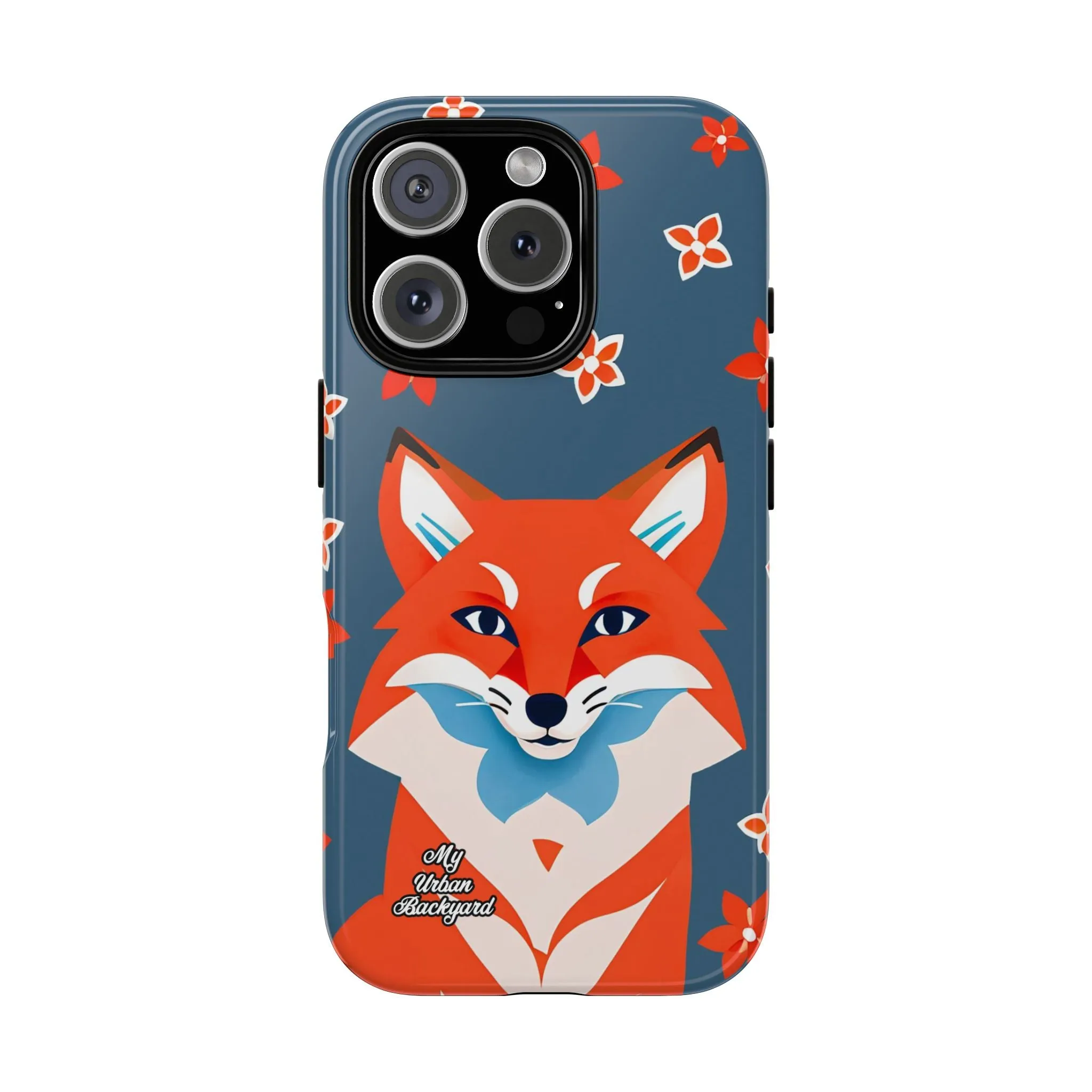 Fox with Flowers, Cell Phone Case - Apple, Samsung or Google Pixel