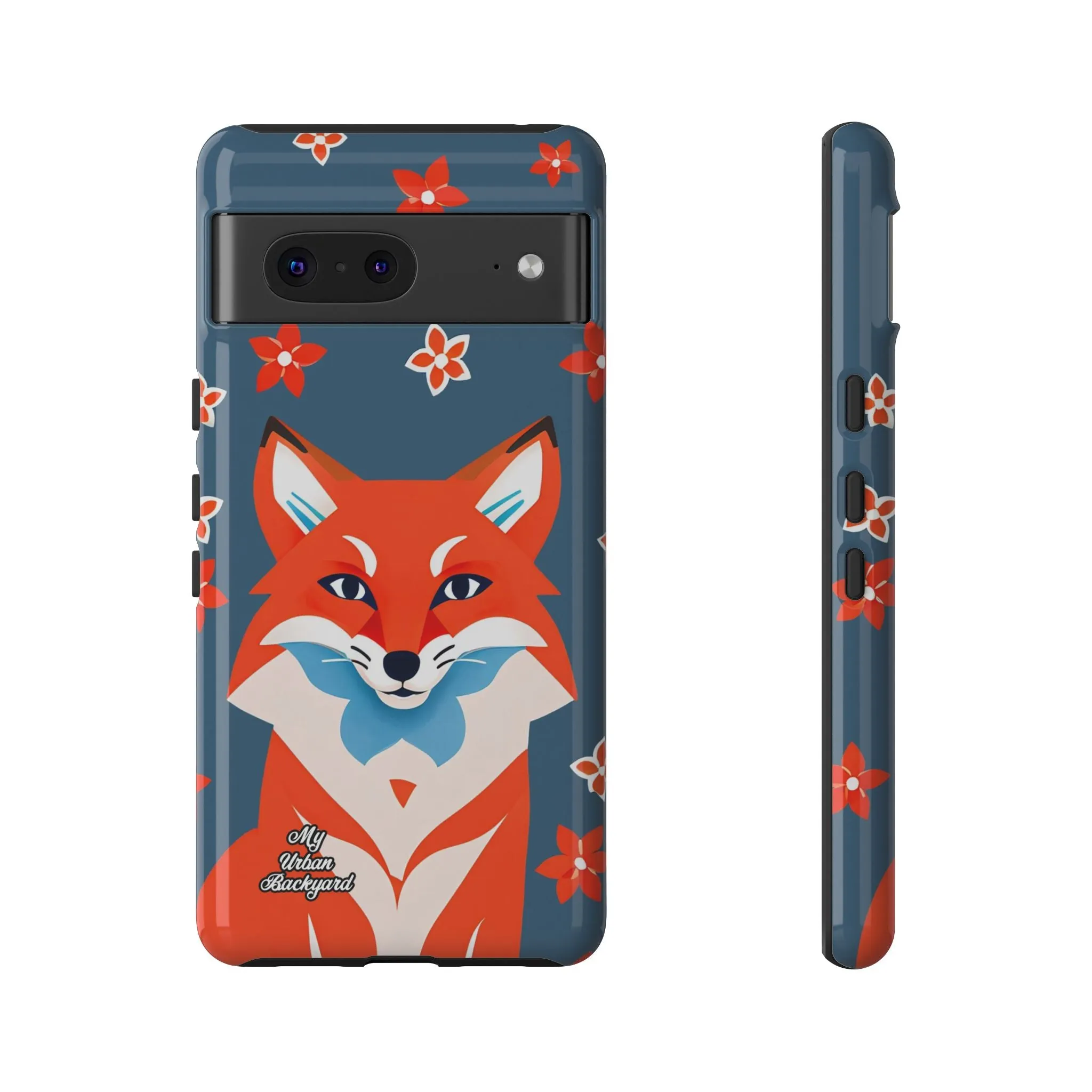 Fox with Flowers, Cell Phone Case - Apple, Samsung or Google Pixel