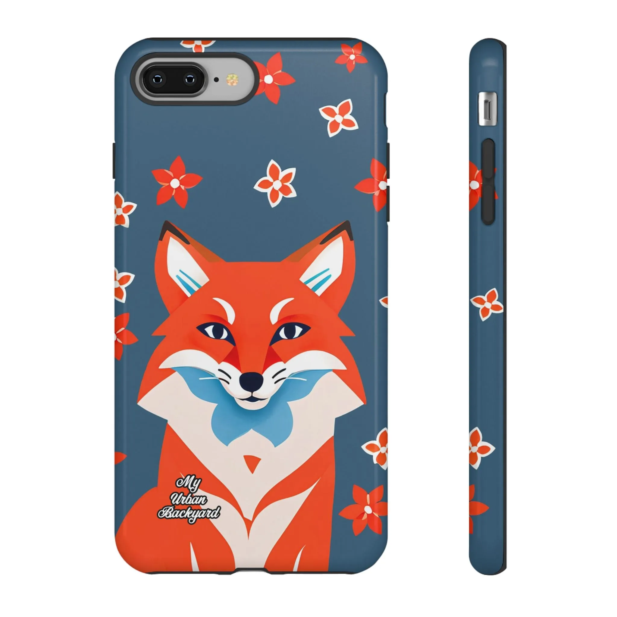 Fox with Flowers, Cell Phone Case - Apple, Samsung or Google Pixel