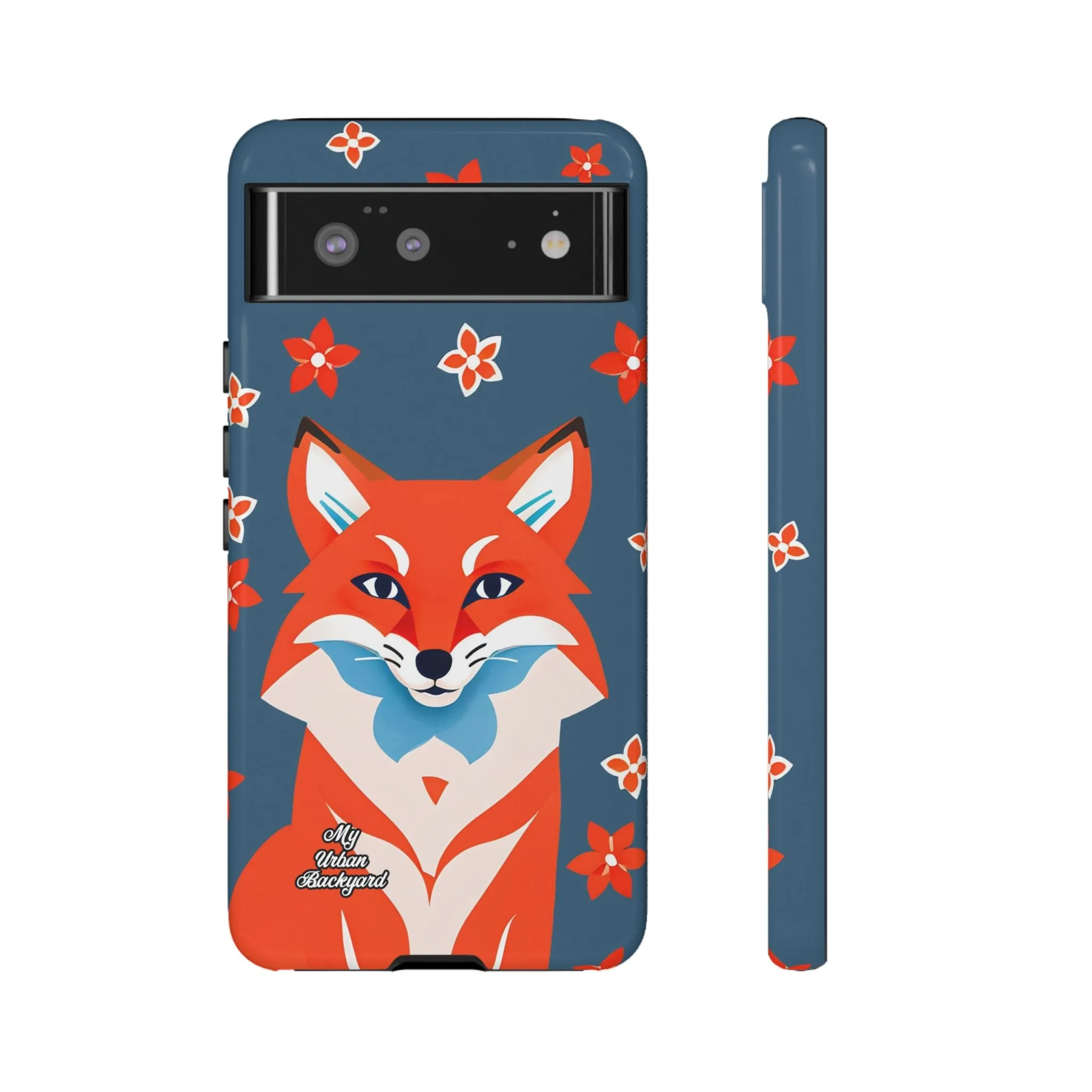 Fox with Flowers, Cell Phone Case - Apple, Samsung or Google Pixel