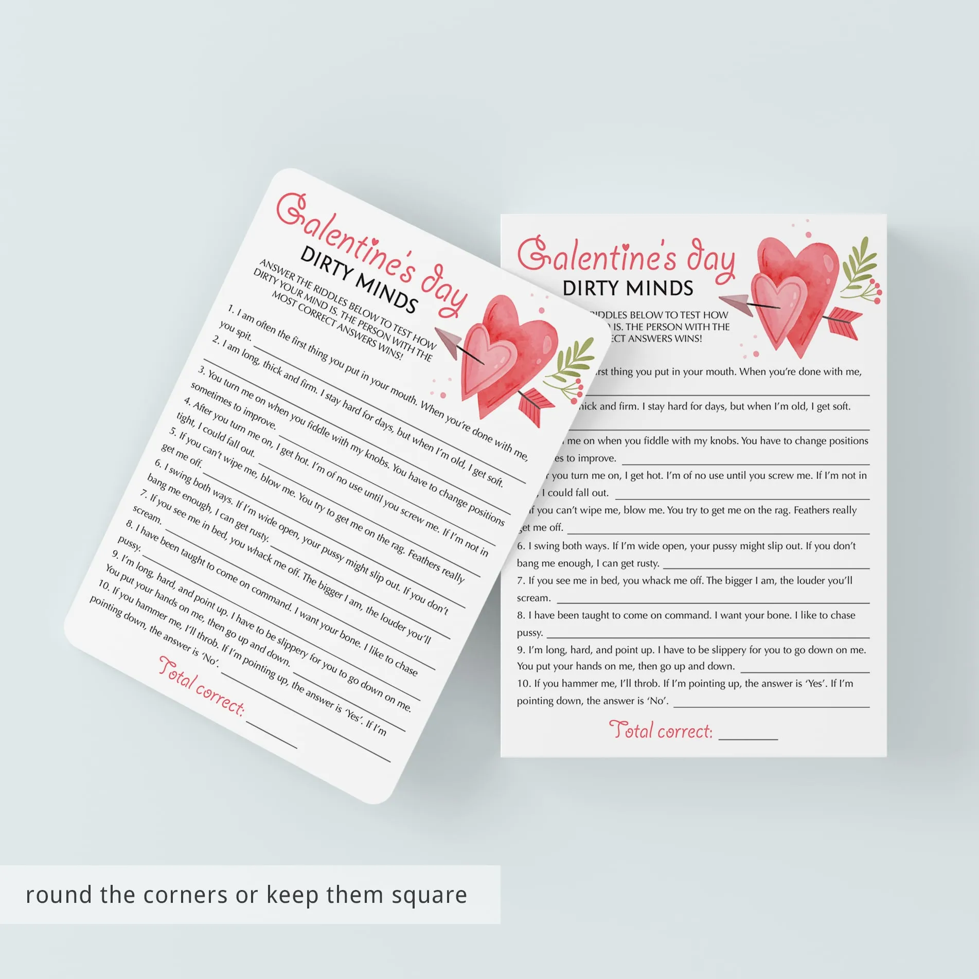 Funny Galentine's Day Games Bundle for Zoom & Printable