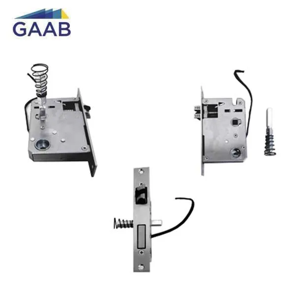 GAAB - R750-00 - Electronic Keyless Smart Door Mortise Lock - Bluetooth / Fingerprint - Black - Entrance - Euro Style