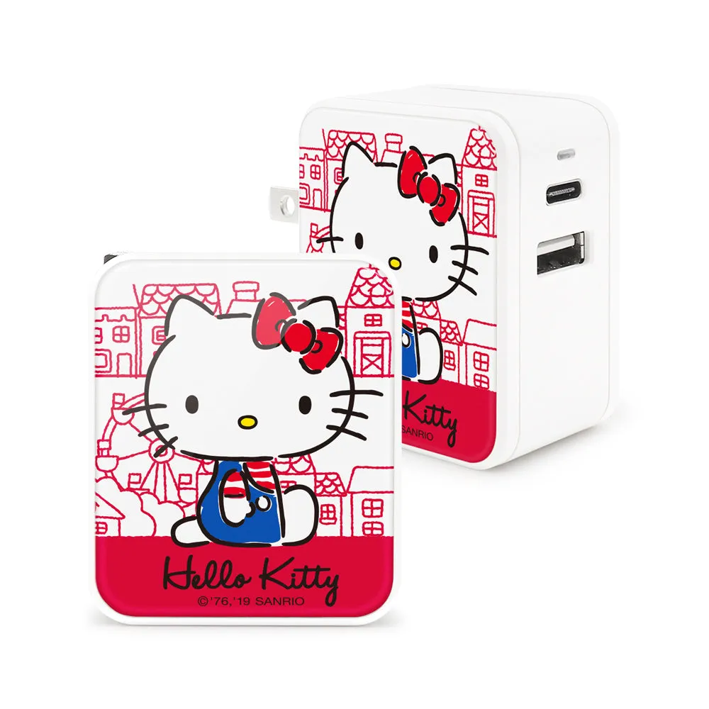 GARMMA Sanrio Characters Type-C USB 3.4A Quick Charge Foldable Travel Charger