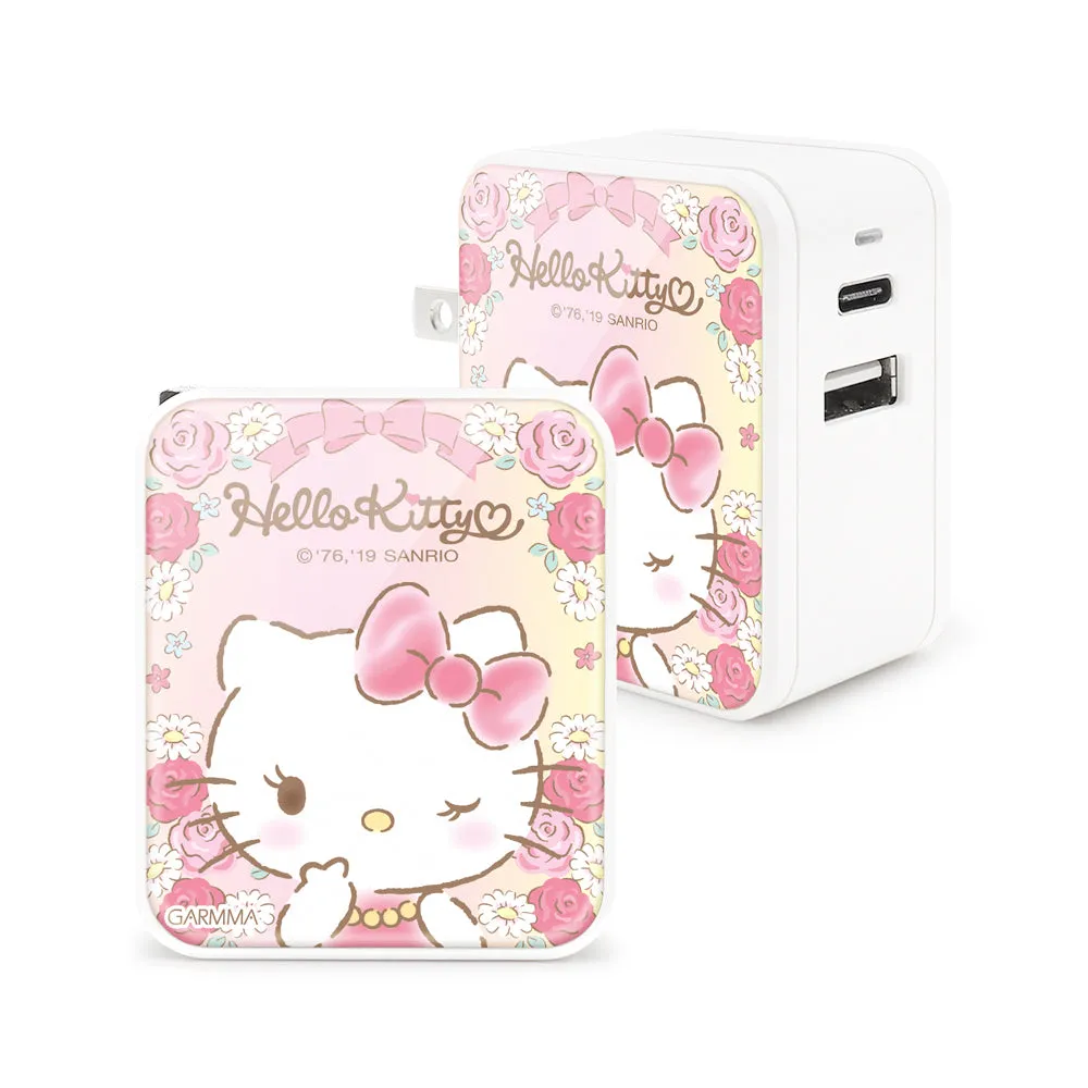 GARMMA Sanrio Characters Type-C USB 3.4A Quick Charge Foldable Travel Charger