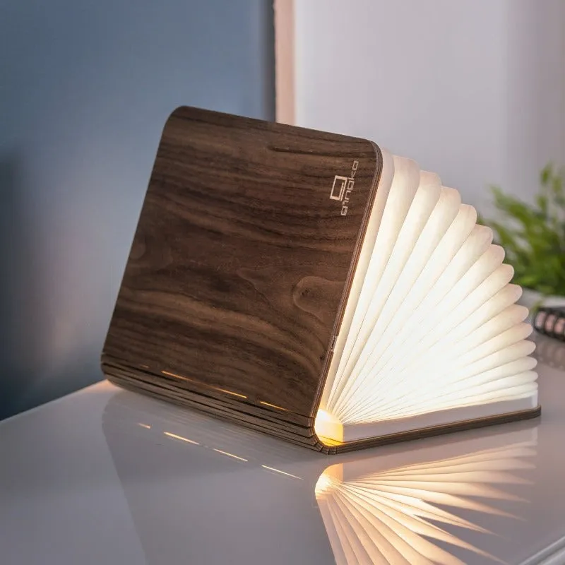 Gingko Design Mini Smart Book Light Walnut