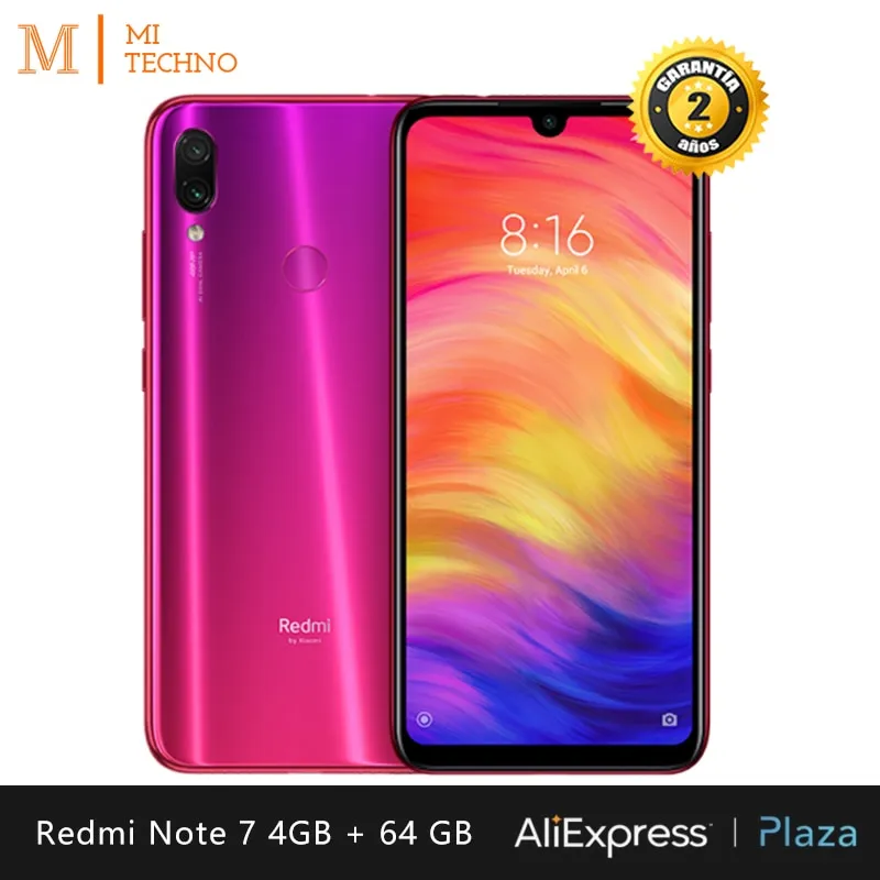 [Global Version] Xiaomi Redmi Note 7 Smartphone HD  6.3"(RAM 4GB   ROM 64GB, 4000mAh Battery, 48MP Camera)