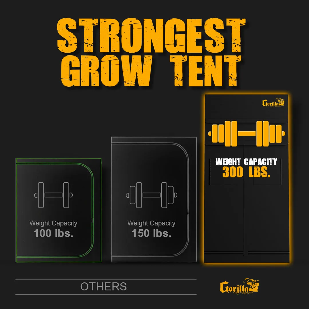 Gorilla Grow Tent 2x4 Pro with High CFM Kit and 2' Extension Kit