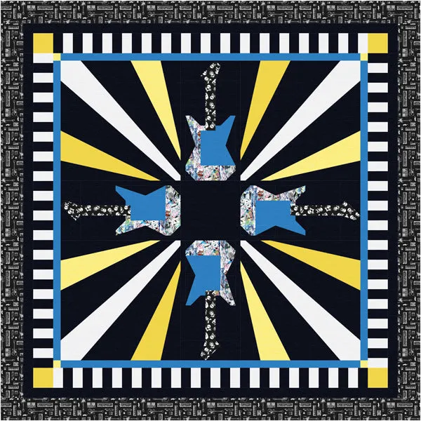 Guitar Hero Quilt TTQ-116e - Downloadable Pattern