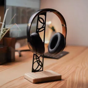 Headphone Holder Metal and Wood combination