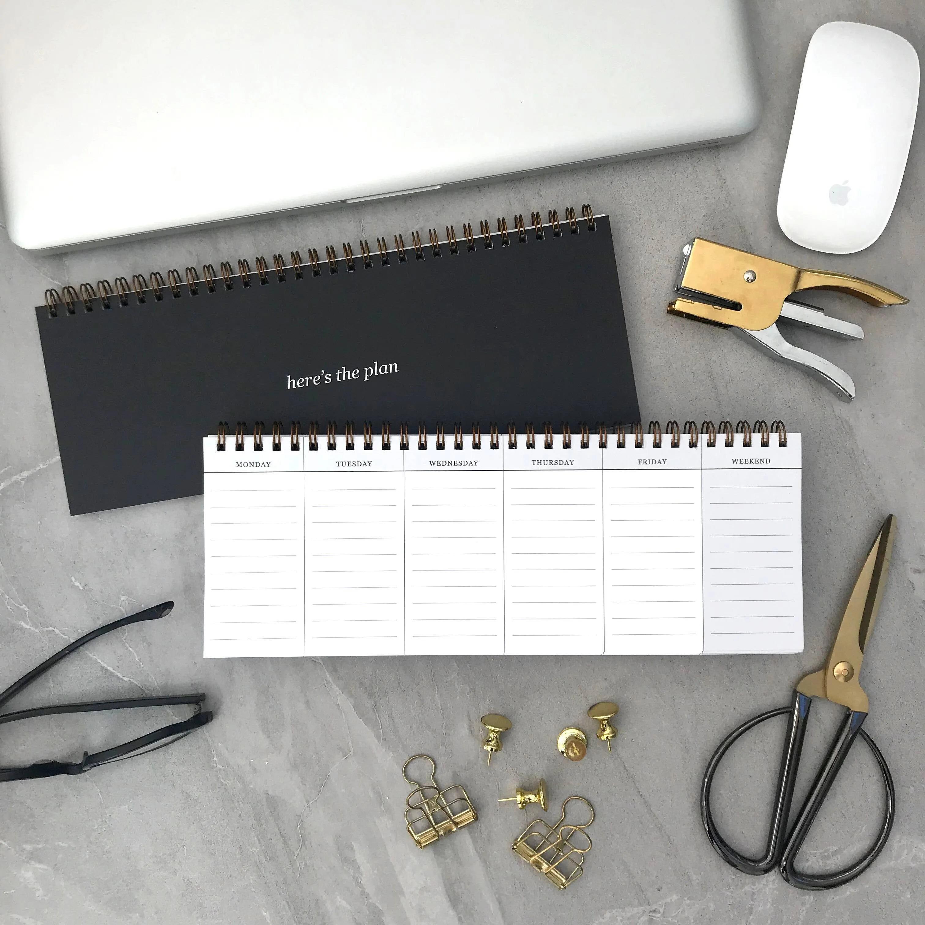 HERE'S THE PLAN - WEEKLY DESKTOP PLANNER