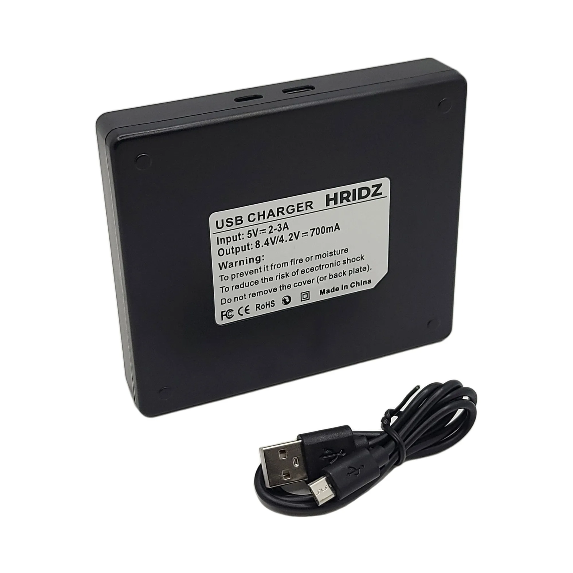 Hridz DMW-BCM13E Dual Battery Charger for Panasonic Lumix DMC-TZ40 DMCTS5 DMCFT5 DMWBCM13E