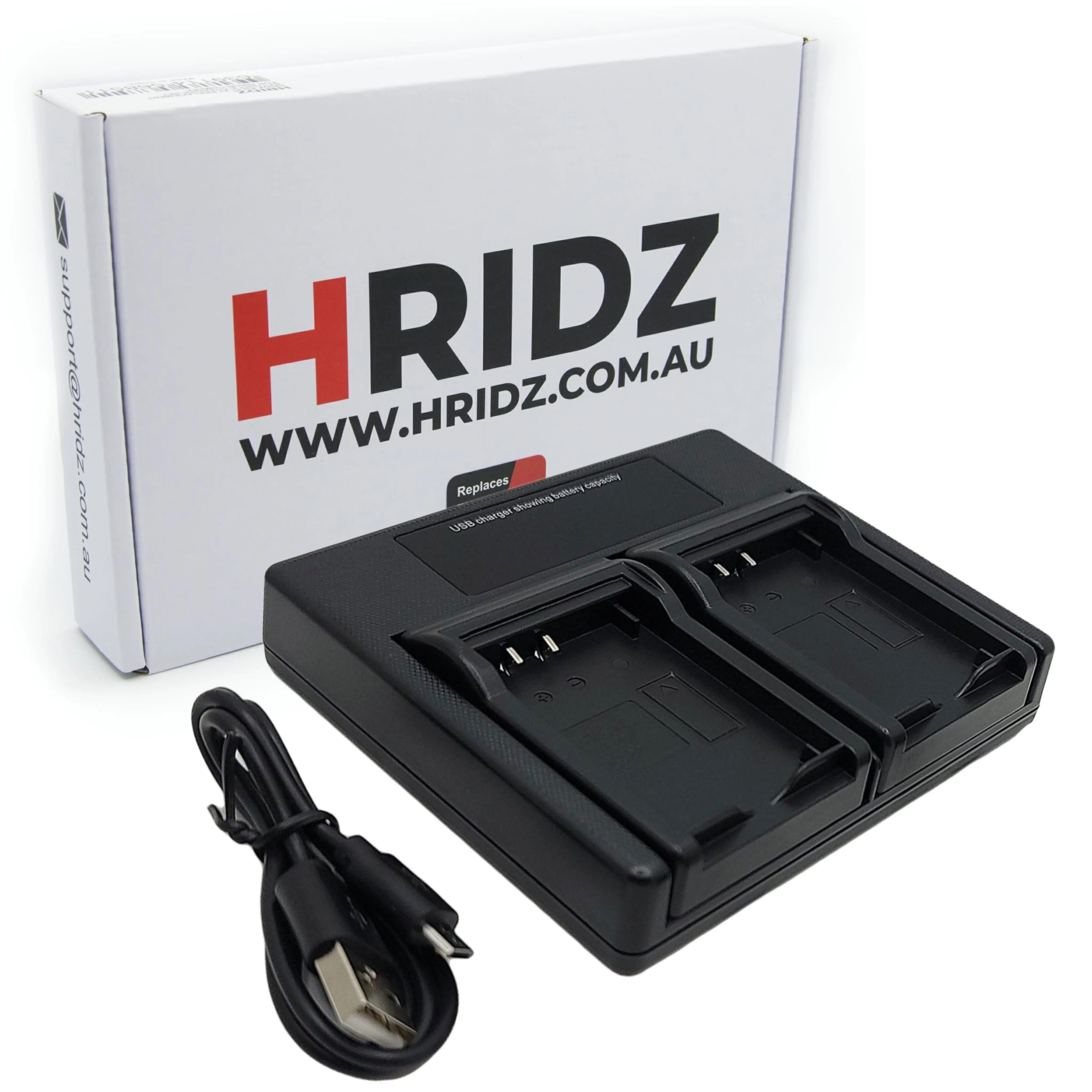 Hridz DU07 Dual Charger For Panasonic CGA-DU06 CGA-DU07 A CGR-DU06 CGR-DU07