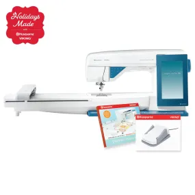 HUSQVARNA® VIKING® DESIGNER SAPPHIRE™ 85 Sewing & Embroidery Machine  🎄 Holiday Bundle