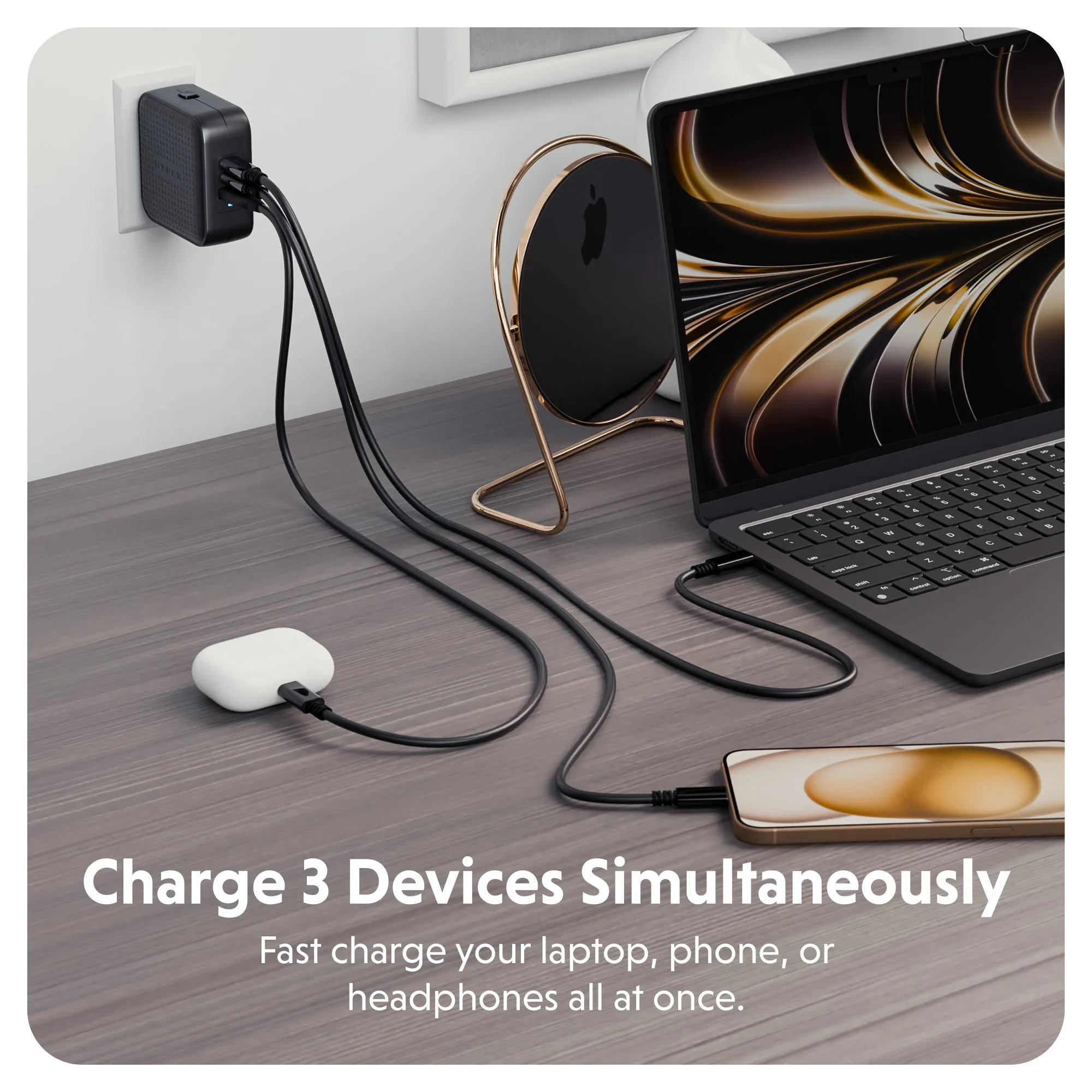 HyperJuice® 70W USB-C GaN Travel Charger - Black