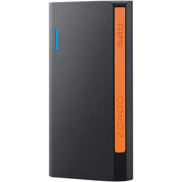 IBATTZ IB-PWB-BLK-2A 20,400mAh 2.1-Amp Portable Charger External Battery Pack-Power Bank for Smartphones & Tablets