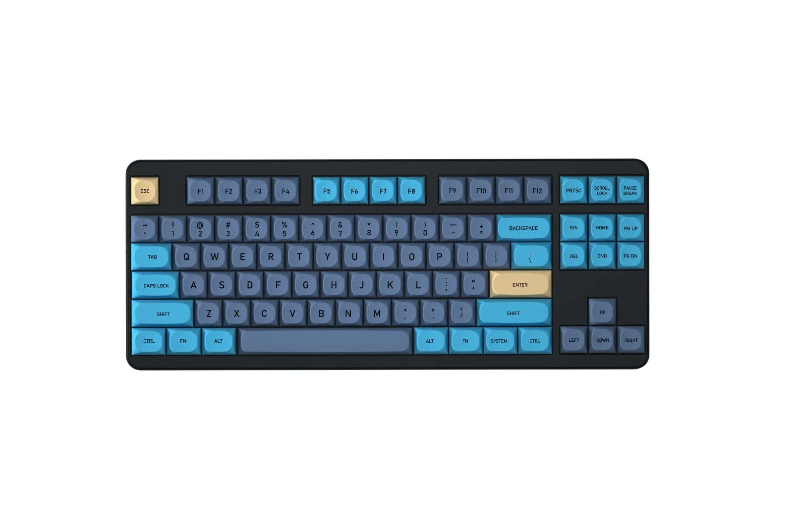 IDOBAO MA Blue Cat Theme Custom MX Keyboard Keycaps